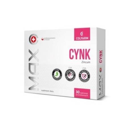 MAX Cynk 10 mg x 30 tabletek