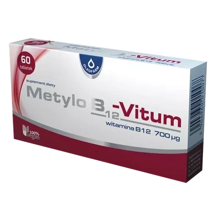 Metylo B12-Vitum tabletki 100% Vegan , 60 sztuk