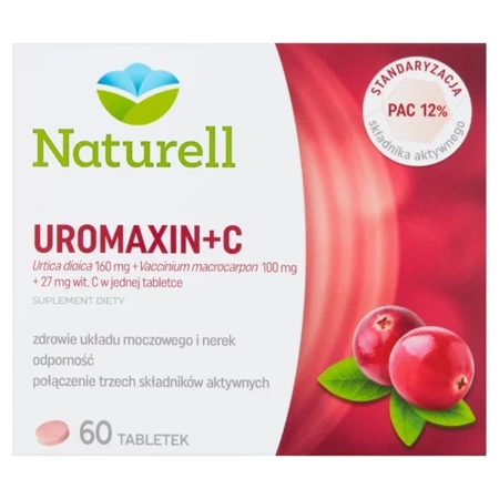 Naturell, Uromaxin + C, tabletki, 60 sztuk