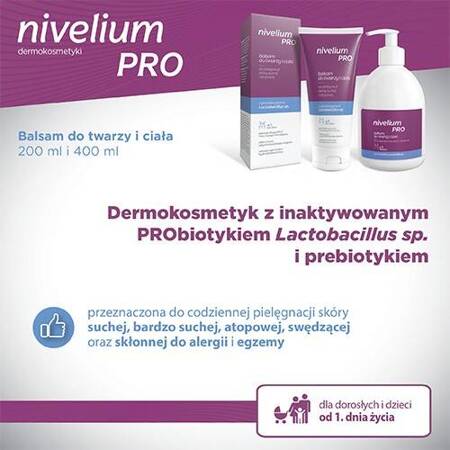 Nivelium Pro Balsam do twarzy i ciała skóra atopowa, 200 ml