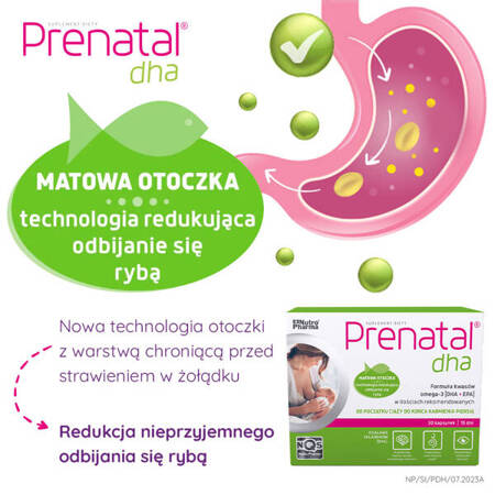 Prenatal DHA (kwasy omega – 3: DHA + EPA) – w ciąży i podczas karmienia piersią, 30 kapsułek