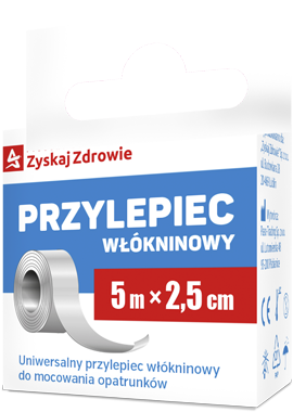 Przylepiec włókninowy 5m x 2,5cm Zyskaj Zdrowie  x 1 sztuka