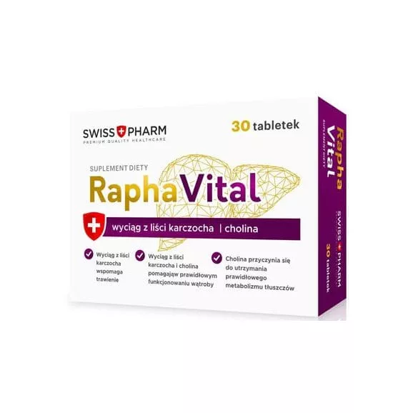 RaphaVital zdrowa wątroba karczoch cholina 30 tabletek