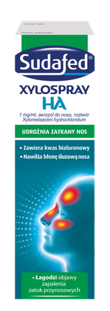 SUDAFED XYLOSPRAY HA  1 mg/ml aerozol do nosa 10ml 