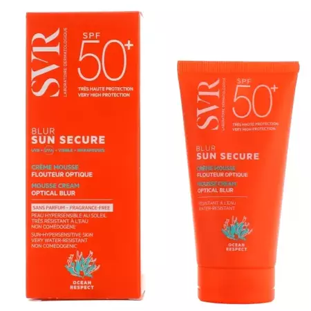 SVR SUN SECURE BLUR SPF50+  Krem w piance bezzapachowy 50ml