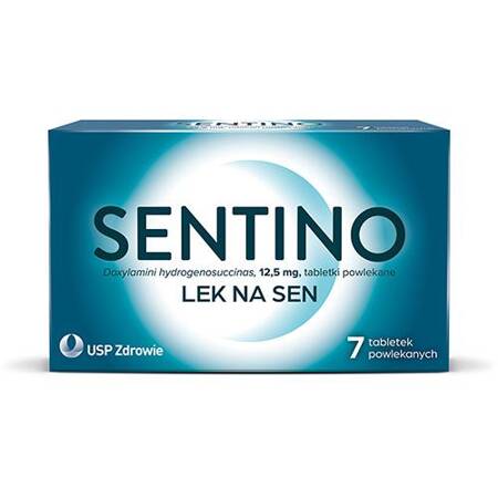 Sentino Lek Na Sen 12,5mg, 7 tabletek powlekanych