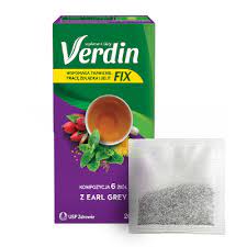 VERDIN FIX Z EARL GREY HERBATKA SASZETKI x 20 sztuk DATA WAŻNOŚCI 31.10.2024