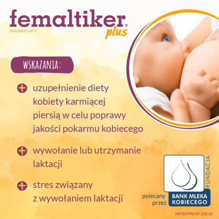 femaltiker® plus – wsparcie organizmu kobiety w okresie laktacji, smak karmelowy, 12 saszetek